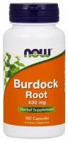 Капсулы NOW Burdock Root, 100 шт