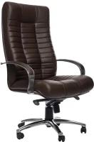 Компьютерное офисное кресло РосКресла Атлант 2 ML руководителя, обивка: экокожа, цвет: коричневый