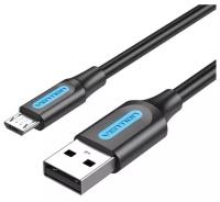 Кабель Vention USB 2.0 AM/micro B 5pin - 1.5м Черный