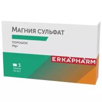 Erkapharm магния сульфат пор. для вн/приема, 25 г, 3 шт