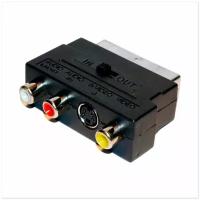 Переходник Сигнал SCART - 3RCA (гн) (вх/вых) /1/