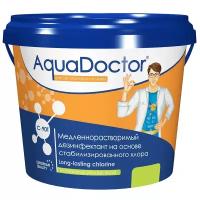 AquaDoctor, хлор, 1кг ведро, табл.200гр, медленнорастворимый, на основе 90% активного хлора (C-90T/1KG), уп.1