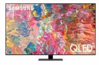 55" Телевизор SAMSUNG 55Q80AA темно-серебристый 3840x2160, QLED, Ultra HD, 100 Гц, WI-FI, SMART TV, AV, HDMI, USB, DVB-C, DVB-T2, DVB-S, пульт Smart C