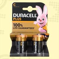 Duracell C (LR14, MN1400) Plus | 1,5 Вольта, Щелочные (Алкалиновые) батарейки - 2шт