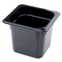 Гастроемкость Cambro Camwear GN 1/6-150 поликарбонат, черная 2,2 л