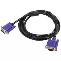 Кабель VGA 15M-15M Exegate EX138948RUS Professional экранированый с фильтрами, чёрный - 1.8 метра