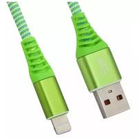 Кабель Liberty Project USB - Lightning "Носки", 1 м, зеленый