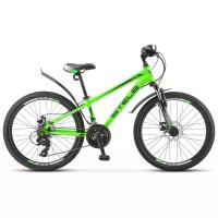 Подростковый горный (MTB) велосипед STELS Navigator 400 MD 24 F010 (2019) зеленый 12" (требует финальной сборки)