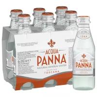 Вода минеральная Acqua Panna (Аква Панна) 6 шт. по 0,25 л, негазированная, стекло