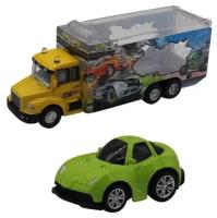 Игровой набор Funky Toys FT61055 грузовик + машинка зеленая, 1:60