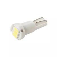 Лампа светодиодная маяк 12V T5(W1.2W) белый 12T5-W\3SMD3014