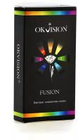 Цветные контактные линзы OKVision Fusion 3 месяца, -1.50 8.6, Blue 2, 2 шт