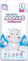 Joonies Подгузники Premium Soft размер L (9-14 кг) 42 шт