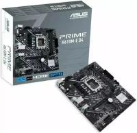 Материнская плата mATX ASUS PRIME H610M-E D4 (LGA1700, H610, 2*DDR4(3200), 4*SATA 6G, 2*M.2, 2*PCIE