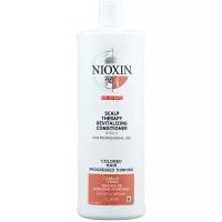 Nioxin кондиционер Scalp Therapy Conditioner System 4 для окрашенных истонченных волос, 1000 мл