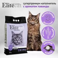 Наполнитель для кошачьего туалета комкующийся с ароматом лаванды ELITECAT "Lavender", 11.4л / 10кг