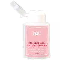 E.MI Жидкость для снятия гель-лака и лака, с помпой / Gel and Nail Polish Remover 200 мл