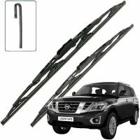 Дворники Nissan Patrol (6) Y62 Ниссан Патрол 2014 2015 2016 2017 каркасные 600-450 к-т 2шт