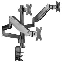 ONKRON кронштейн (держатель) для трех мониторов 13"-32" дюймов настольный, черный G280