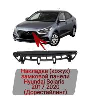 Накладка (кожух) замковой панели Hyundai Solaris 2017-2020