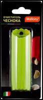 Очиститель чеснока силиконовый, размер 3*11,2см, в виде трубочки, цвет зеленый