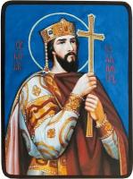 Икона Владимир Равноапостольный князь на тёмном фоне
