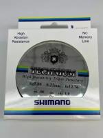 Леска SHIMANO technium 0.22 мм. 5.8 кг. 100 метров рыболовная прочная