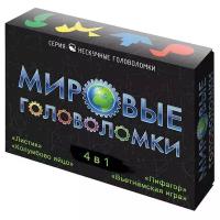 Набор головоломок Нескучные игры Мировые головоломки 4 в 1 (8078)