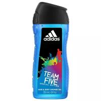 Гель для душа и шампунь Adidas Team five для мужчин