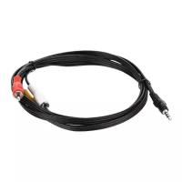 Кабель Telecom 3.5 Jack - 3хRCA (TAV4545), 1.5 м, 1 шт., черный