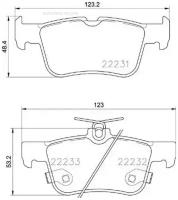 P24201_колодки Дисковые Задние! Ford Mondeo V 1.6/2.0/2.0Tdci 13> Brembo арт. P24201