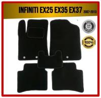 Комплект ворсовых ковриков ECO на Infiniti EX25 EX35 EX37 (J50) I 2007-2013 / Инфинити ЕХ