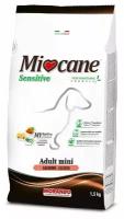 Корм сухой Miocane ADULT MINI SENSITIVE для взрослых собак мелких пород, лосось (монопротеин), 1,5кг