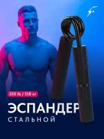 Эспандер кистевой пружинный для рук, Shark Fit, Кистевой тренажер металлический для запястья, 350 lb / 158 кг