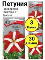 Петуния грандифлора галактика F1 Красная Однолетник, 10 семян, Поиск - 3 пачки