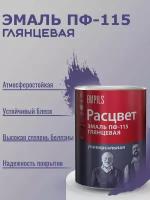 Эмаль ПФ-115 Расцвет универсальная атмосферостойкая глянцевая Сирень 0,9кг ГОСТ 6465-76