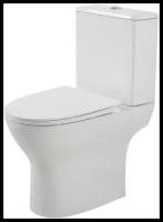 Унитаз-компакт безободковый BelBagno Lounge BB045CPR/BB045/051SC с сиденьем