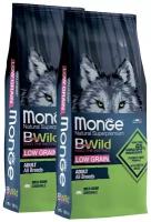 MONGE BWILD LOW GRAIN DOG ADULT ALL BREEDS WILD BOAR низкозерновой для взрослых собак всех пород с мясом дикого кабана (12 + 12 кг)