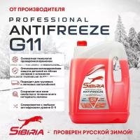 Антифриз SIBIRIA -40 G11 красный 10 кг 800887