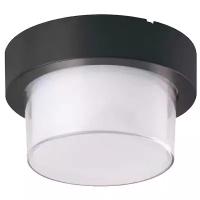 Horoz чёрный cадовый, уличный светильник, цилиндрическая форма светодиодный SUGA-12/RO 076-021-0012 12W 4200К 85-265V