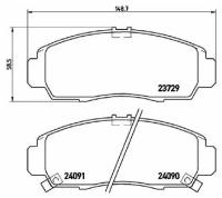 Колодки тормозные дисковые BREMBO P28034