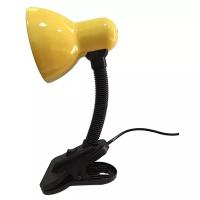 Настольный светильник на прищепке REV, цоколь E27, желтый
