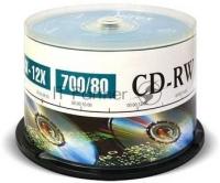 Диск CD-RW Mirex 700 Mb, 12х, Cake Box (50), (50/300)