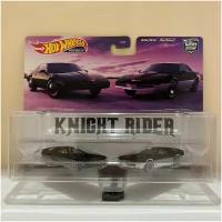 HCY74 Машинка металлическая игрушка Hot Wheels Premium Car Culture коллекционная модель премиальная Knight Rider KITT & KARR 2 шт