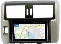 Магнитола в штатное место 2 din Toyota LC Prado 150 2009-2013 (серебро) OEM на Android 10 (RK7-RP-TYLP15X-236)