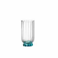 Набор стаканов 4 штуки Bormioli Rocco Florian Lucent Blue, 430 мл, прозрачно-голубые