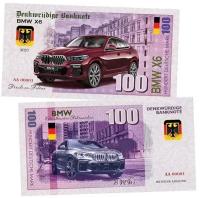 100 марок (Deutsche mark) — Германия. BMW X6. Памятная банкнота. UNC