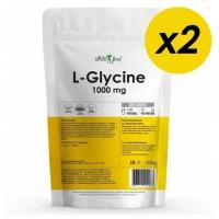 Аминокислоты Глицин, для сна, антистресс Atletic Food L-Glycine 1000 - 200 грамм, натуральный