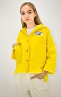 Джинсовка женская Куртка джинсовая летняя оверсайз желтая