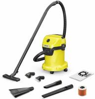 Karcher WD 3 V-17/6/20 Car Хозяйственный пылесос с насадками для автомобиля (Румыния)